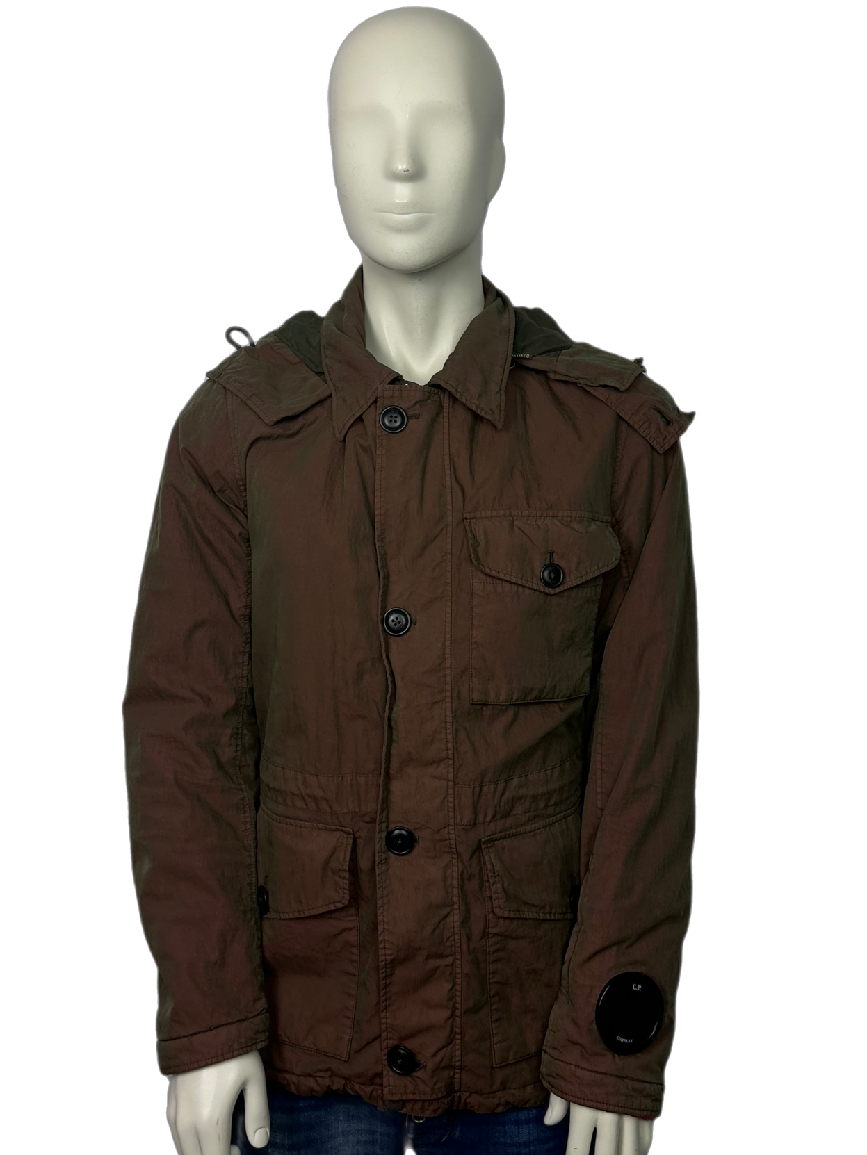 CP Company 50 Fili La Mille Padded Goggle Coat size (L)