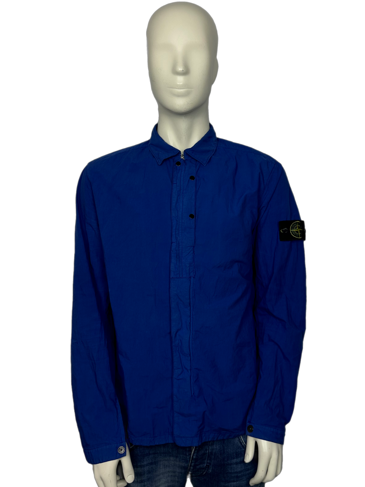 Stone Island Blue Overshirt Size XL