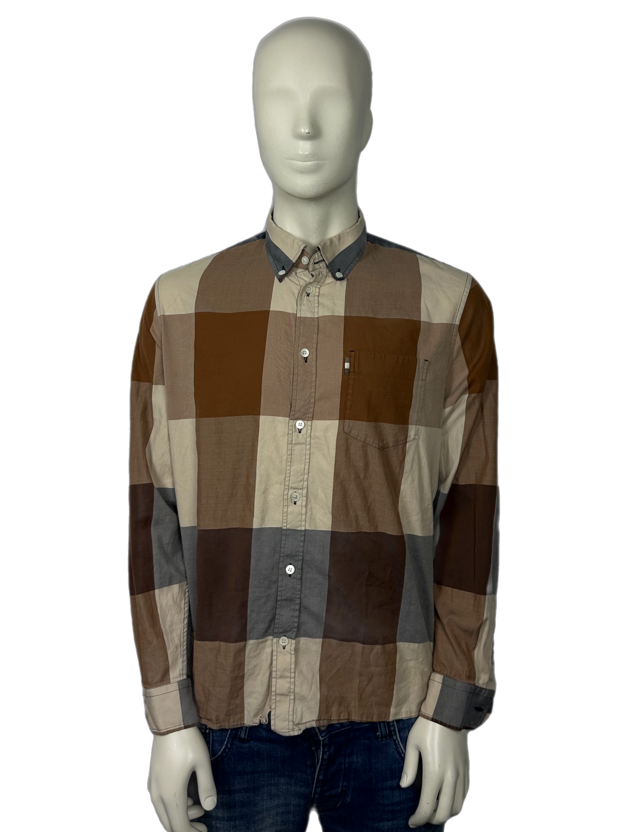 Aquascutum Check Shirt Size Large (L)