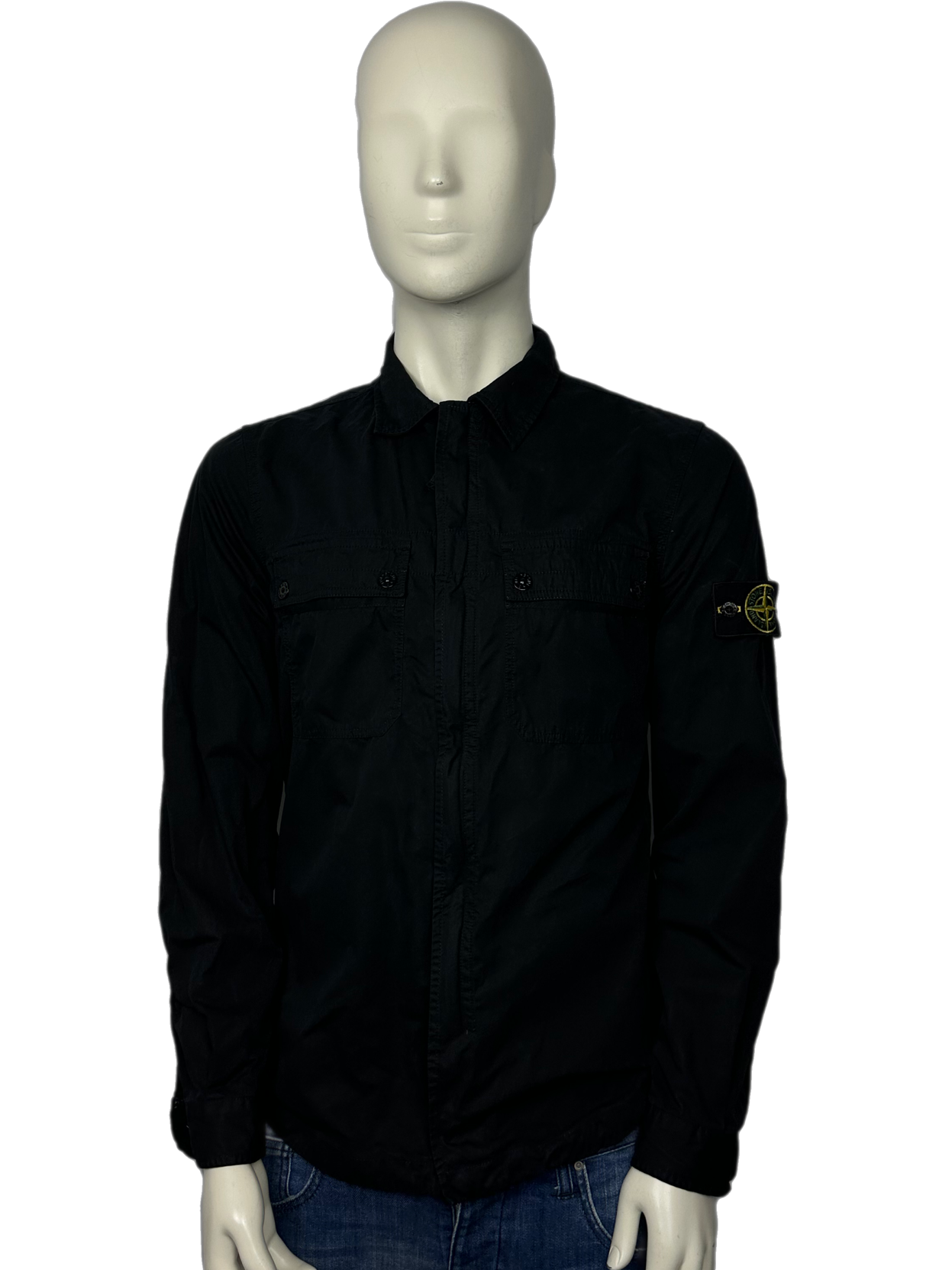 Stone Island Black Overshirt Size Large L