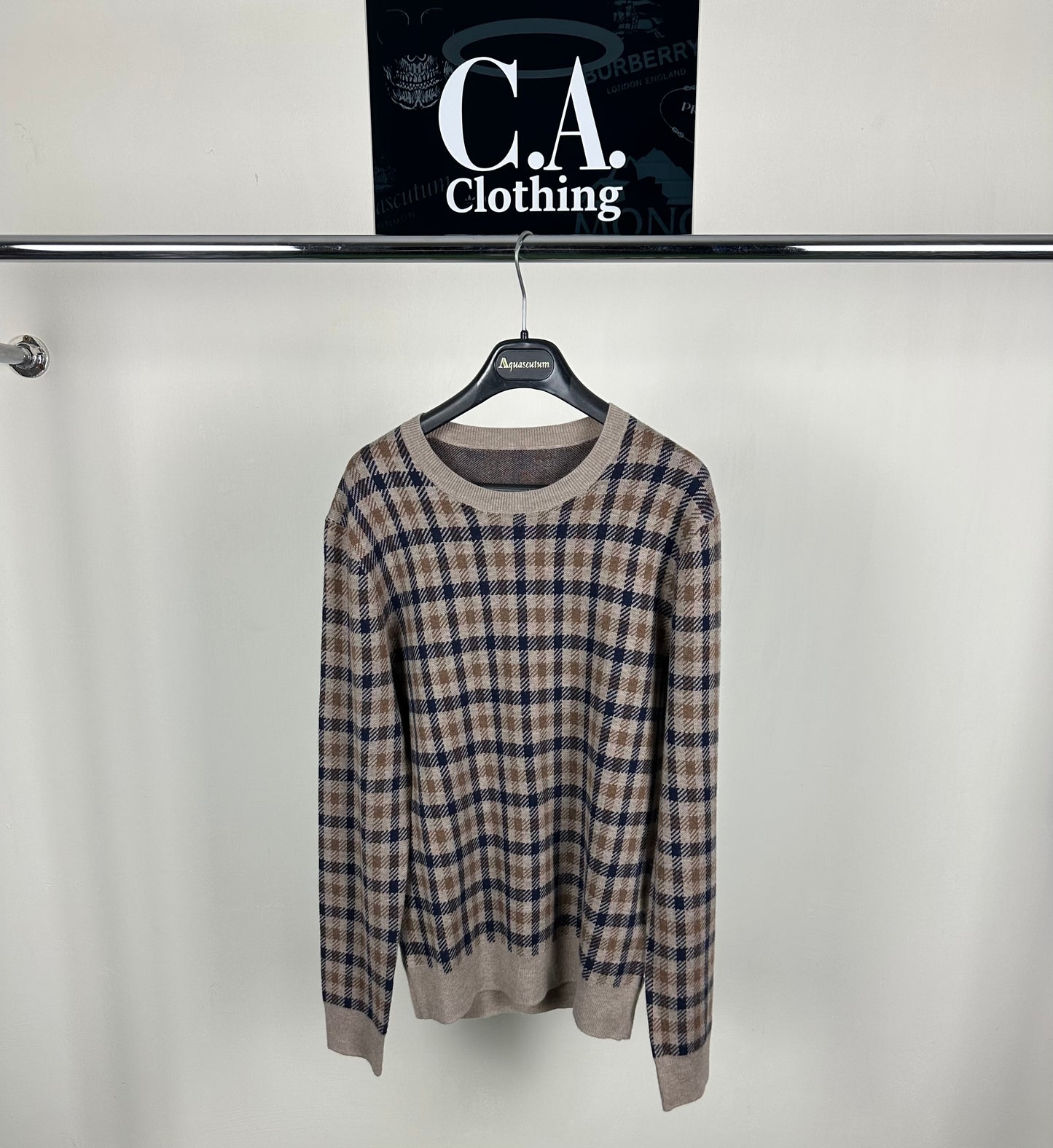 Aquascutum Full Check Jumper Small (S)