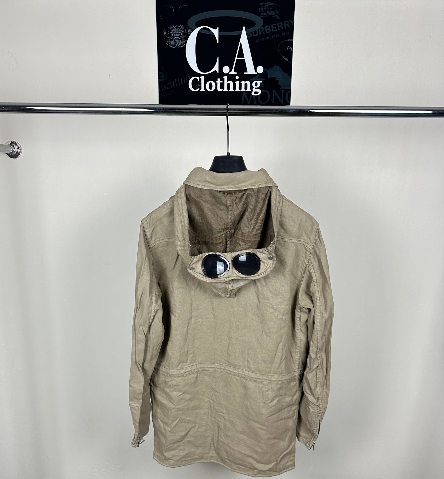 CP Company Sandblast La Mille Goggle Coat (L)