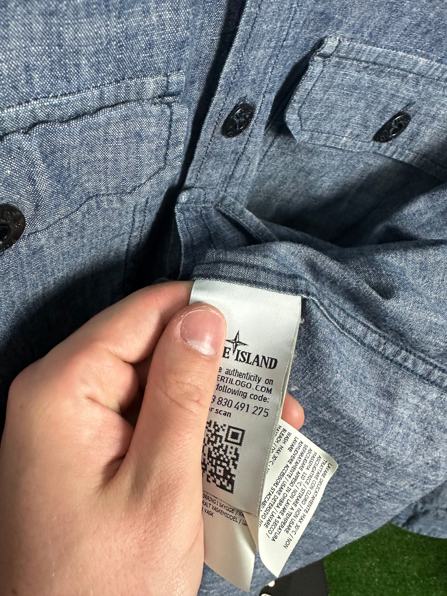 Stone Island Button Overshirt Size (L)