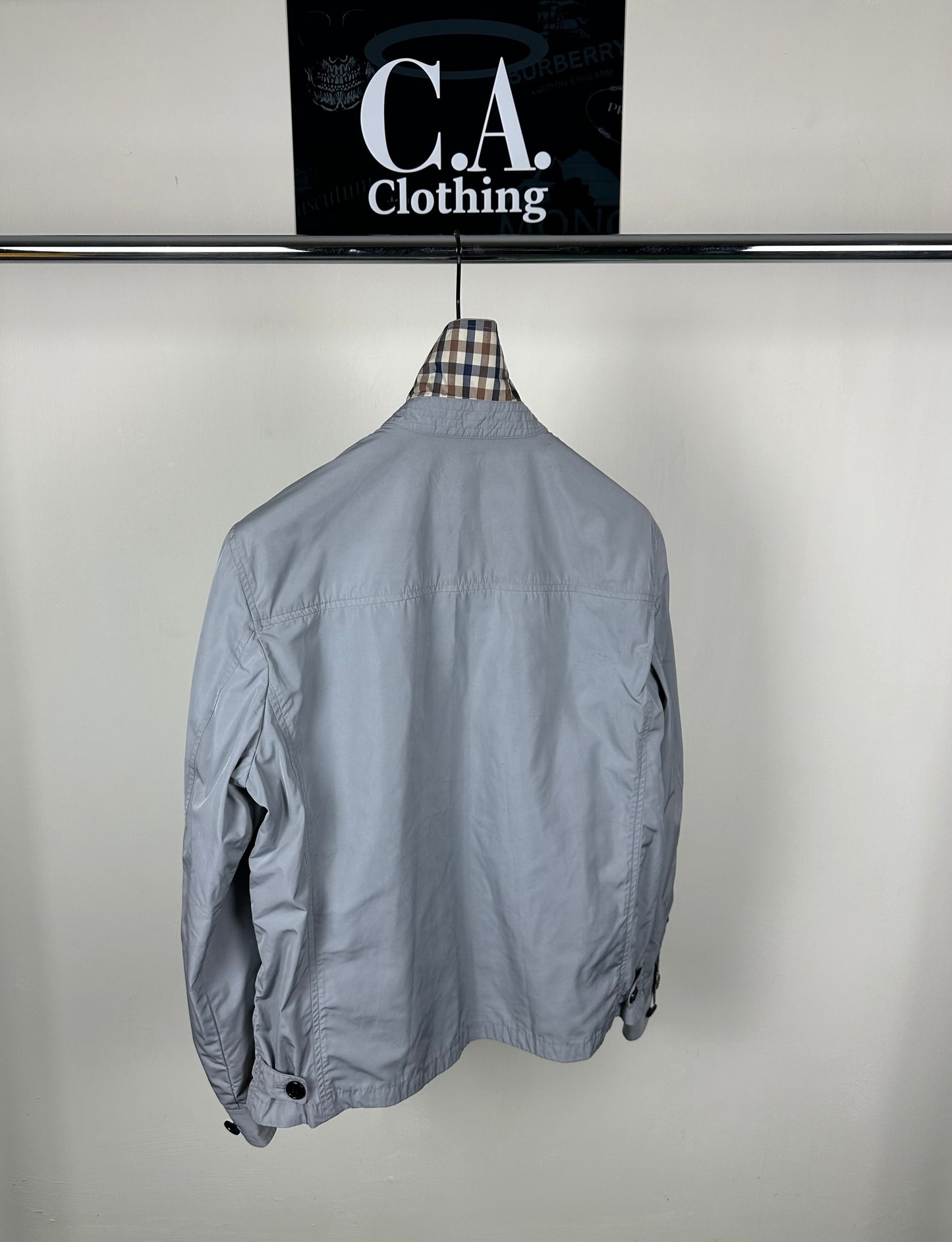 Aquascutum Silver Harrington Jacket Size (XL)