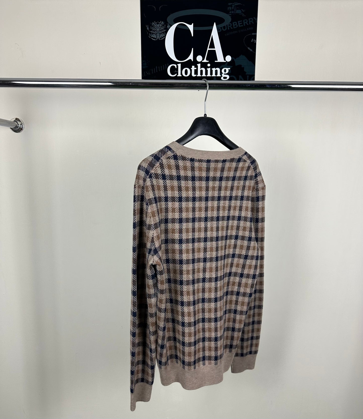 Aquascutum Full Check Jumper Small (S)