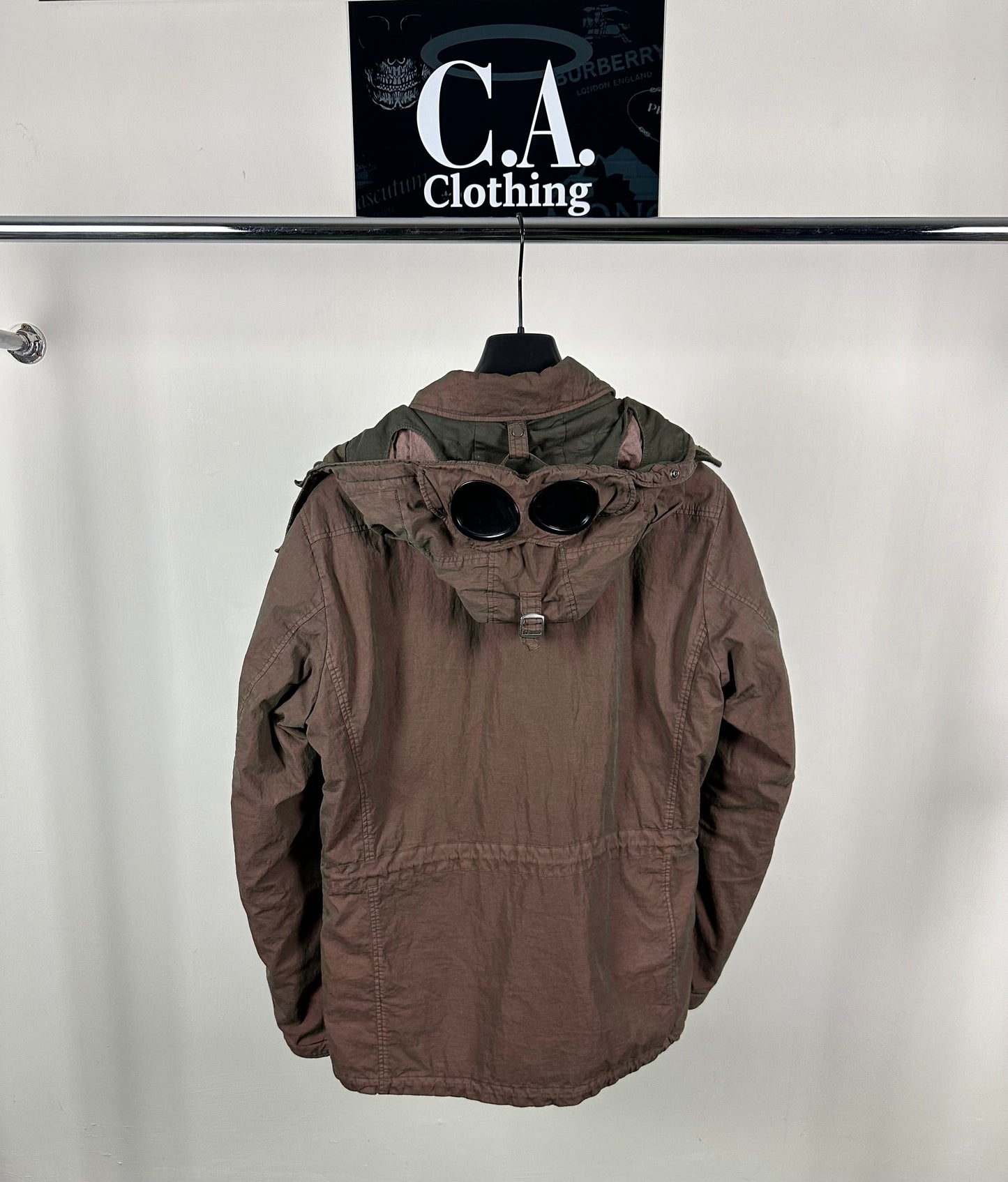 CP Company 50 Fili La Mille Padded Goggle Coat size (L)