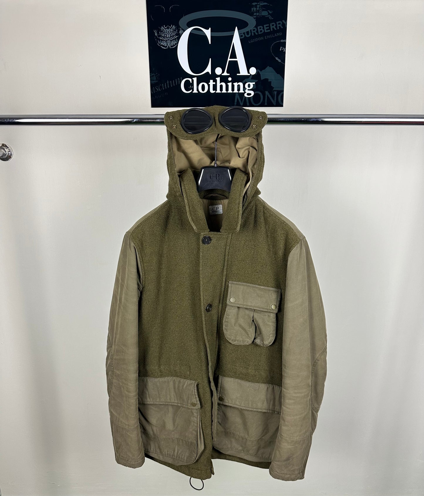 CP Company La Millie Goggle Coat size (XL)