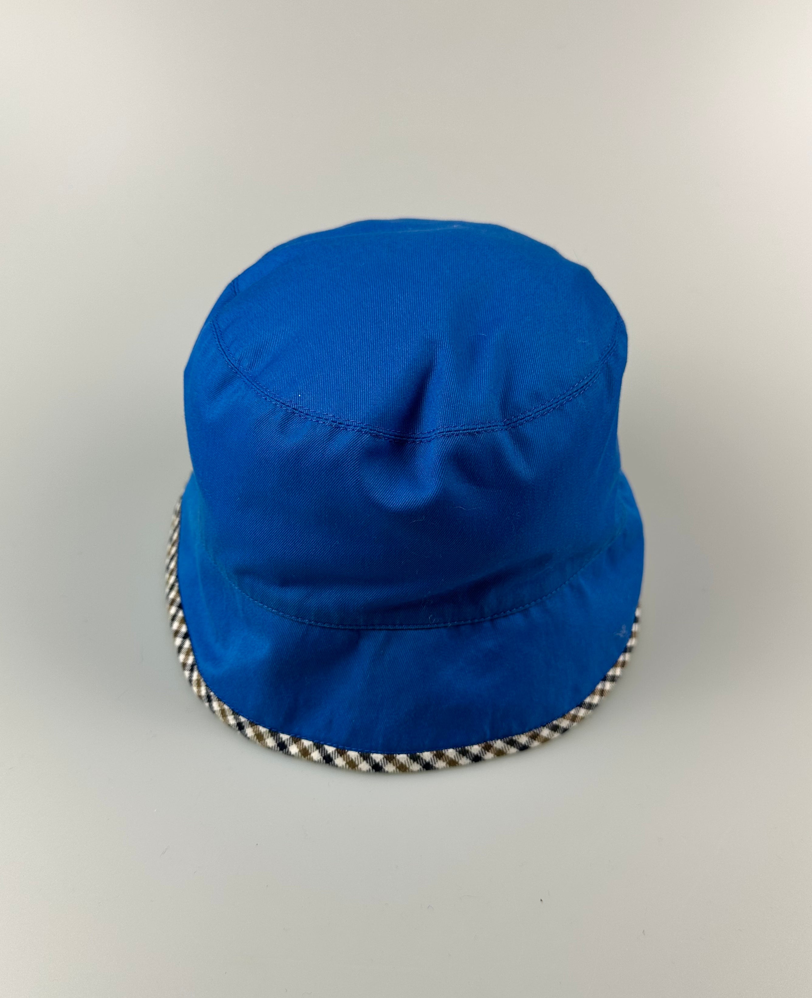 Aquascutum Blue Reversible Trim Bucket Hat (L) – CA Clothing20