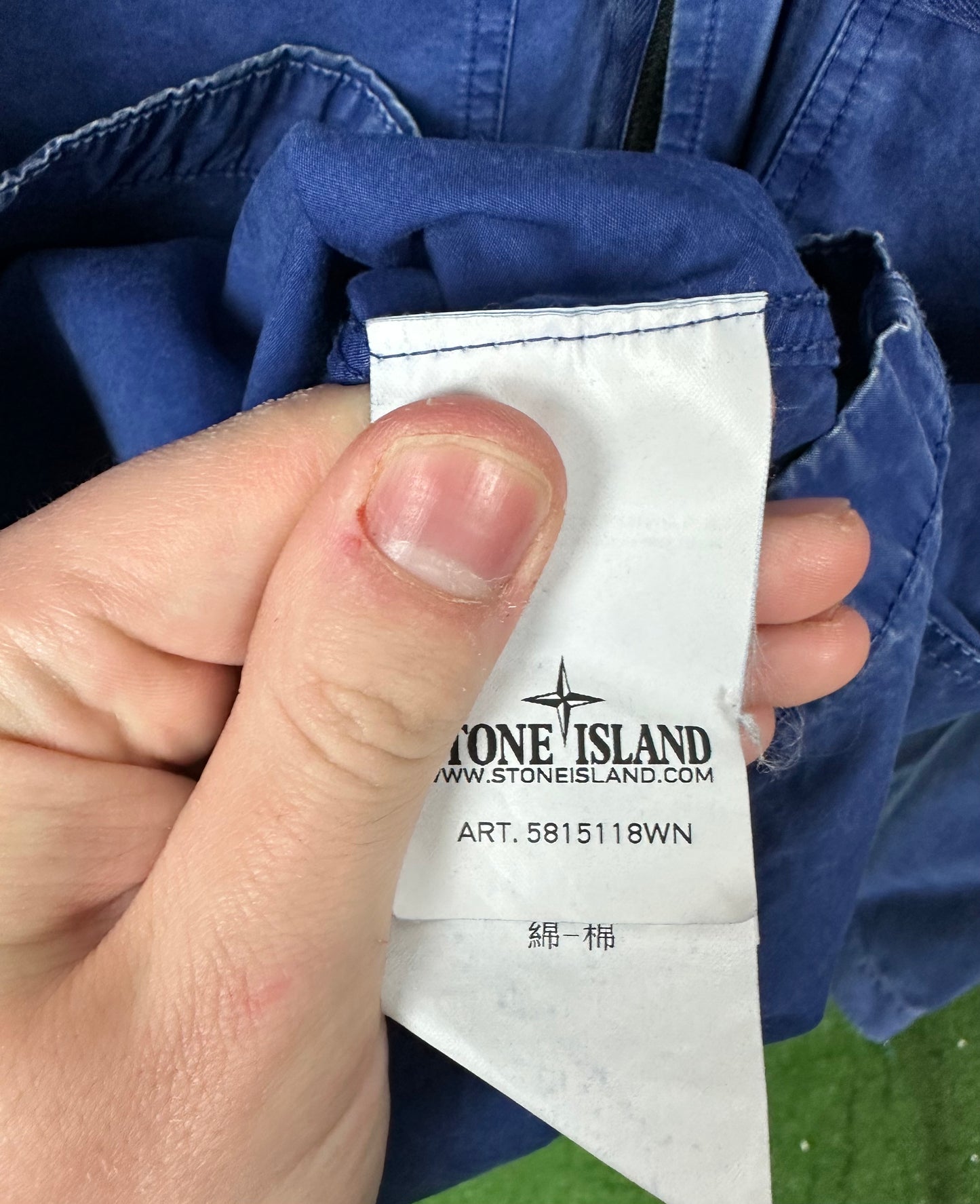 Stone Island Blue Overshirt Size Medium (M)