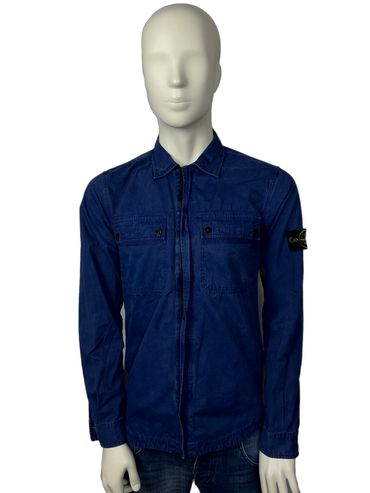 Stone Island Blue Overshirt Size Medium (M)