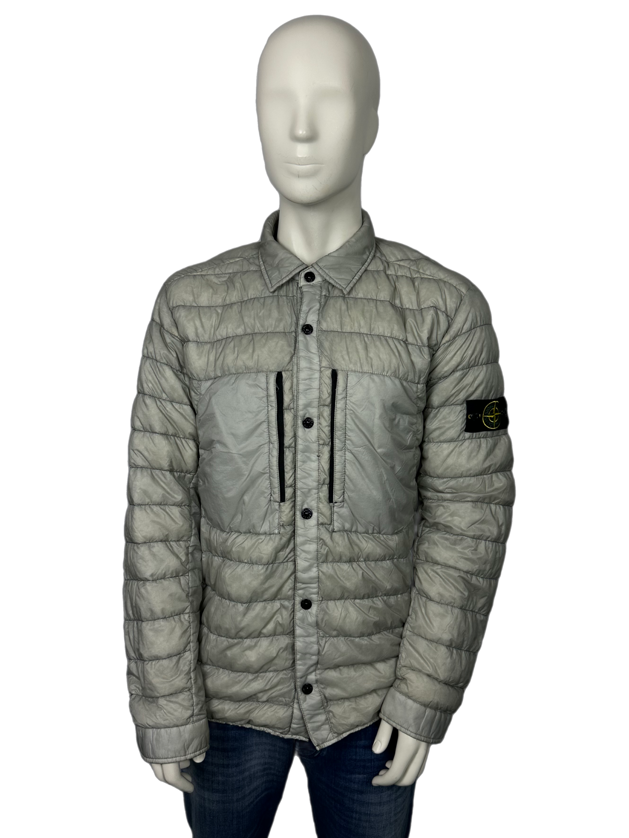 Stone Island Garment Dyed Micro Yarn Down Overshirt Size 2XL CA Clothing20