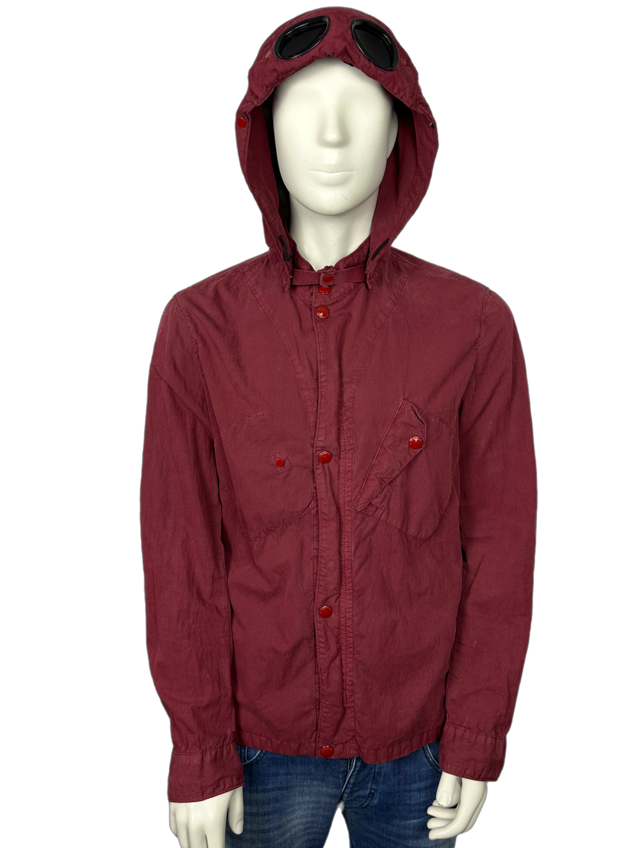 CP Company Red 50 Fili Goggle Overshirt size XL