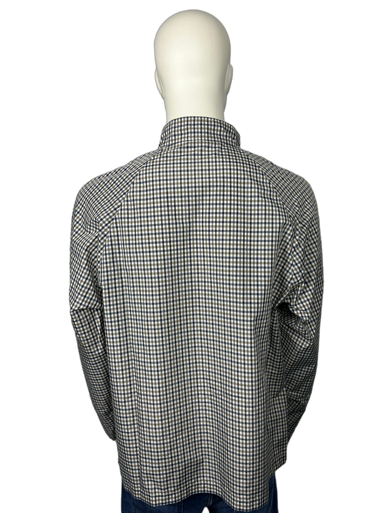 Aquascutum Packable Full Check Windbreaker Size Large (L)