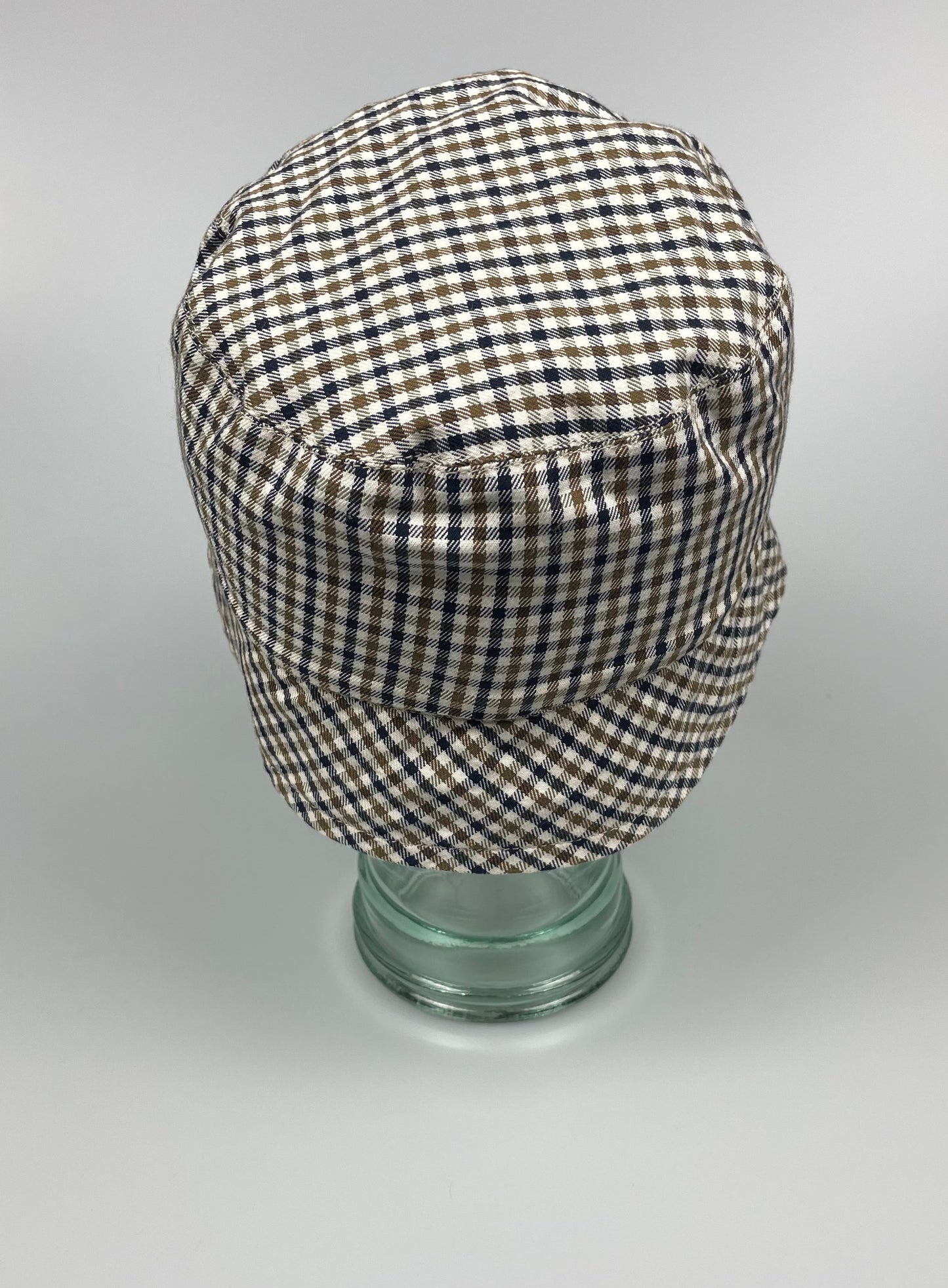 Aquascutum Brown Reversible Trim Bucket Hat (L)
