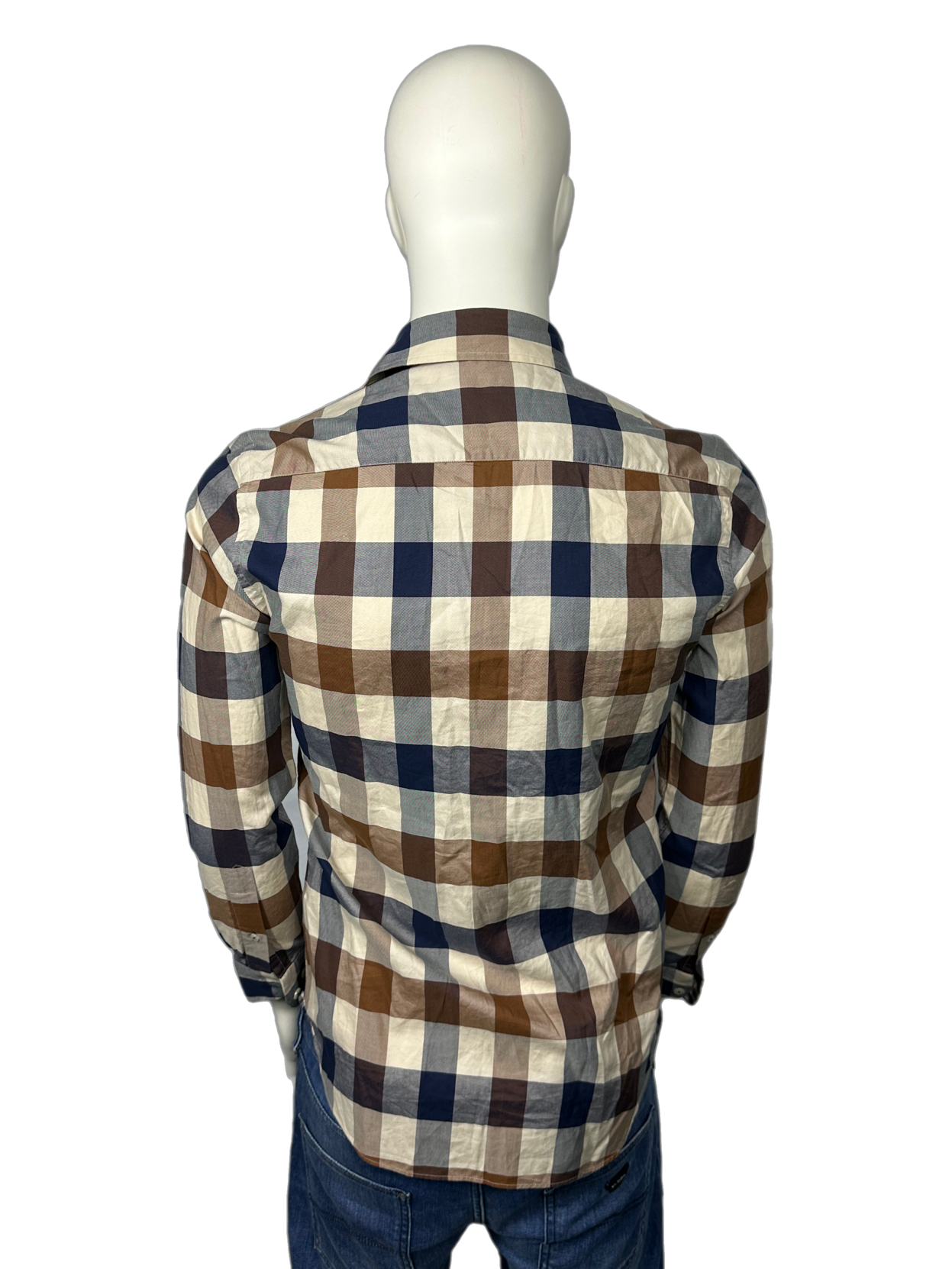 Aquascutum Medium Check Shirt Size (S)