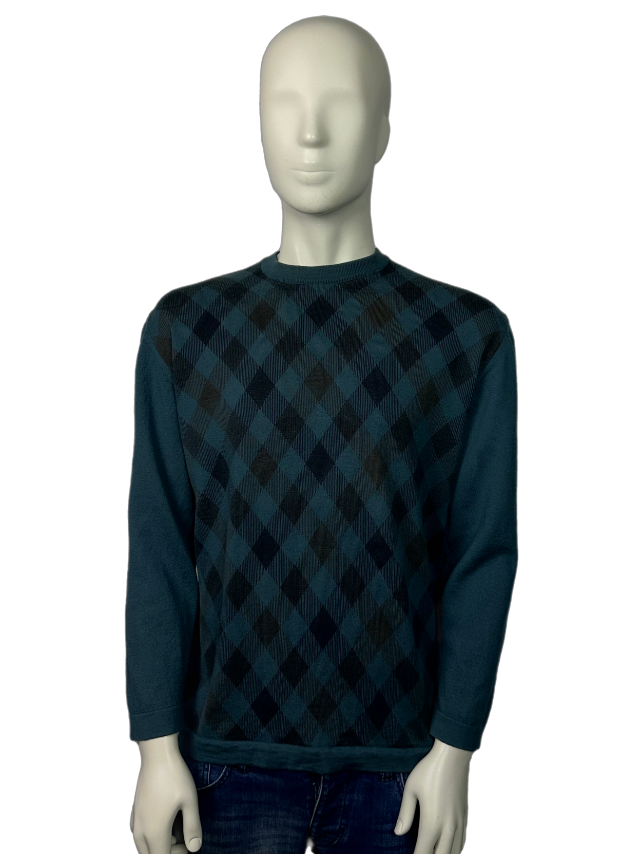 Aquascutum Dark Check Jumper Size (XL) - Main Image