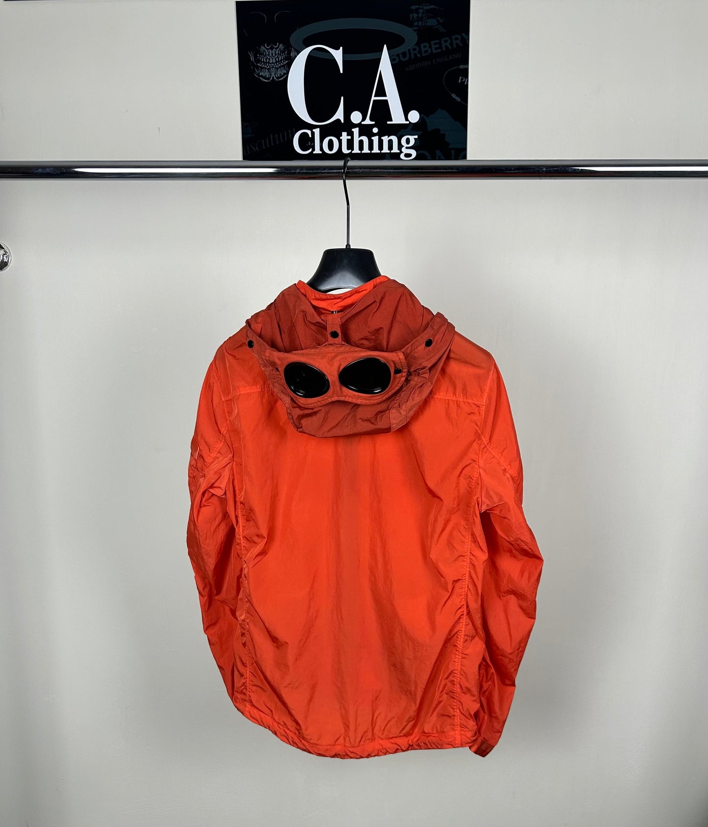 CP Company Orange Chrome Goggle Jacket Size Medium (M)