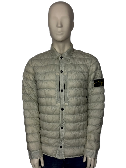 Stone Island Garment Dyed Micro Yarn Down Overshirt Size (XL)