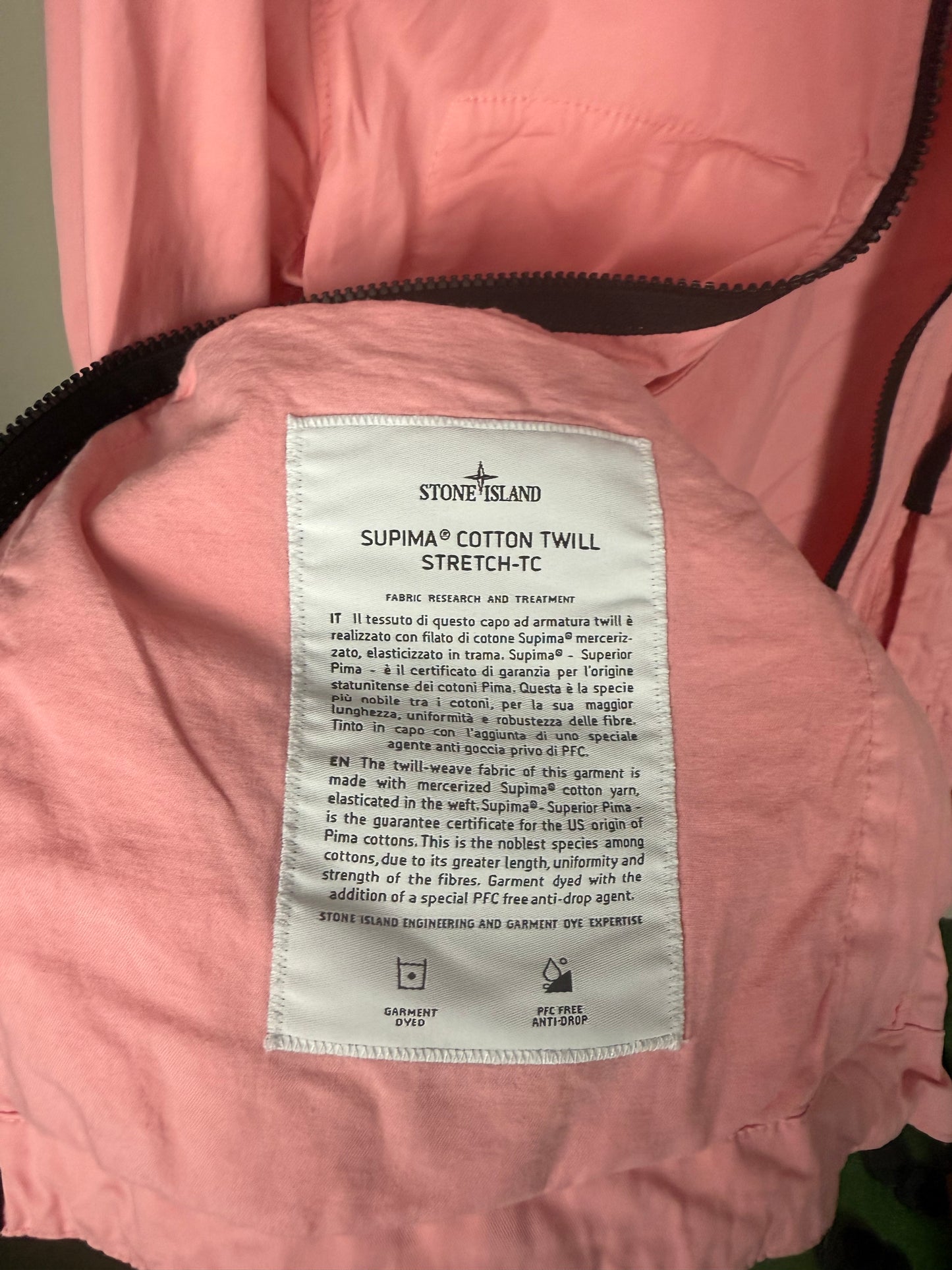 Stone Island Supima Cotton Twill Jacket Size (S)