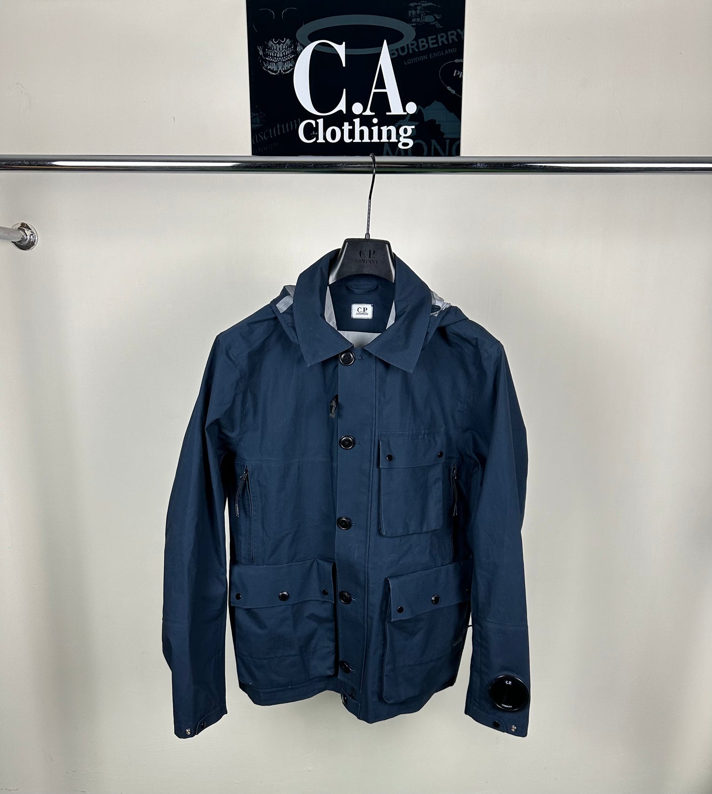 CP Company Navy T-Mack La Millie Goggle Jacket Size (XL)