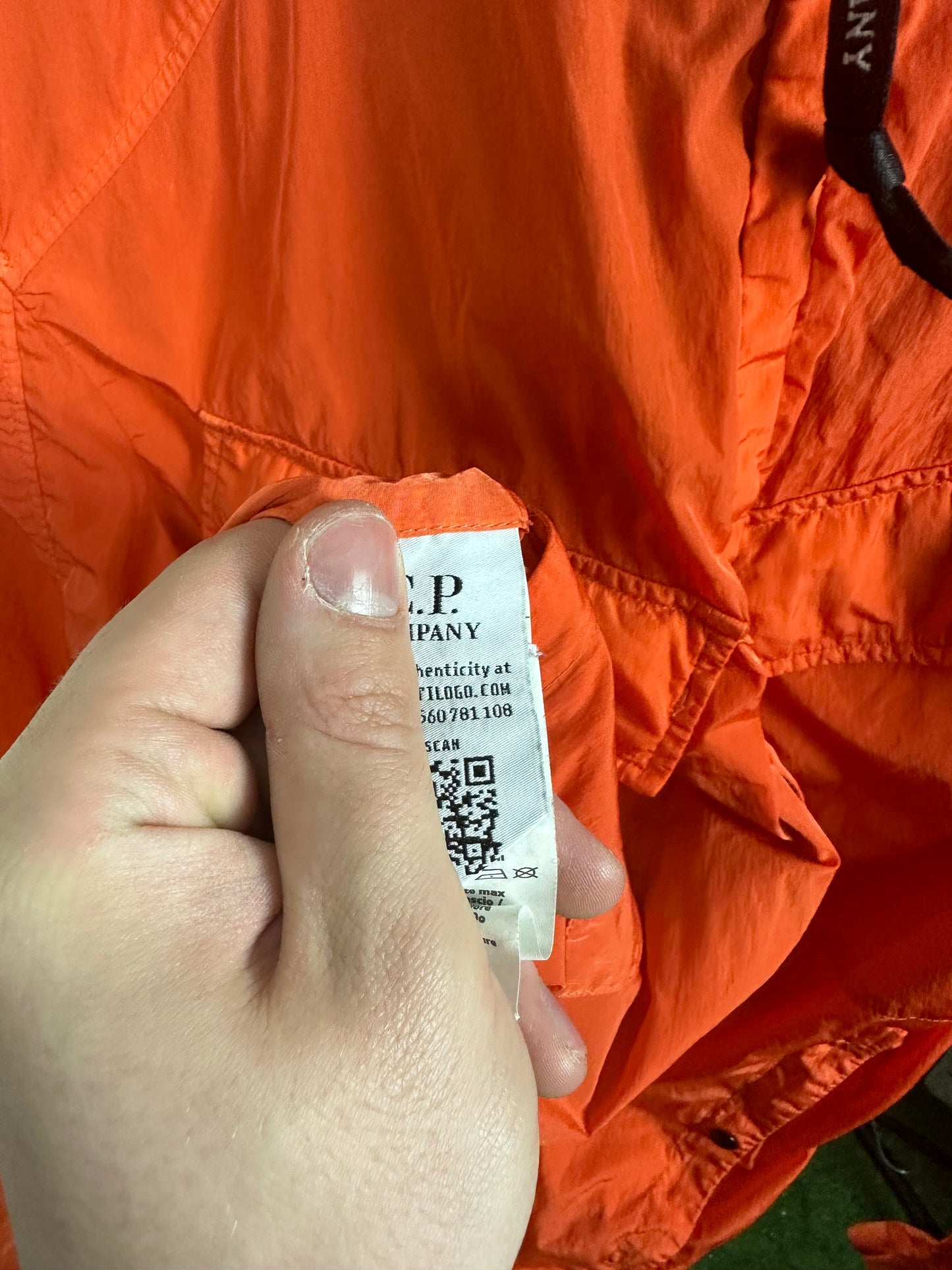 CP Company Orange Chrome Goggle Jacket Size Medium (M)