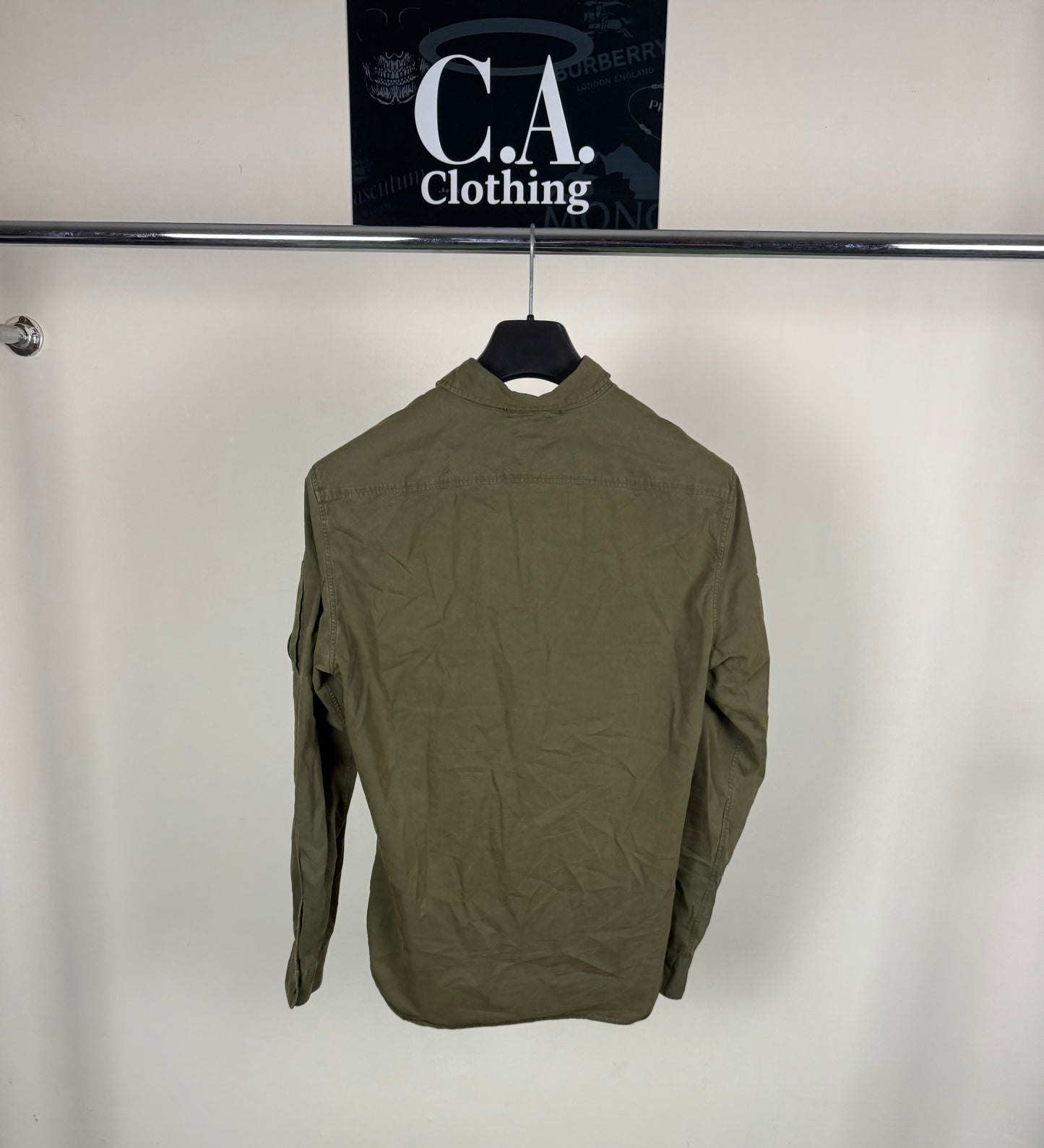CP Company Khaki Button Lens Overshirt size (L)
