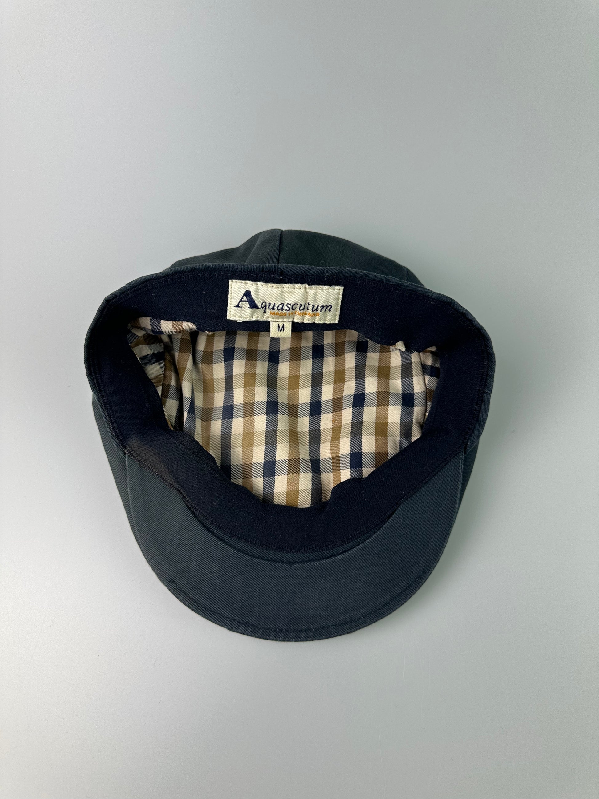 Aquascutum check tupper flat cap