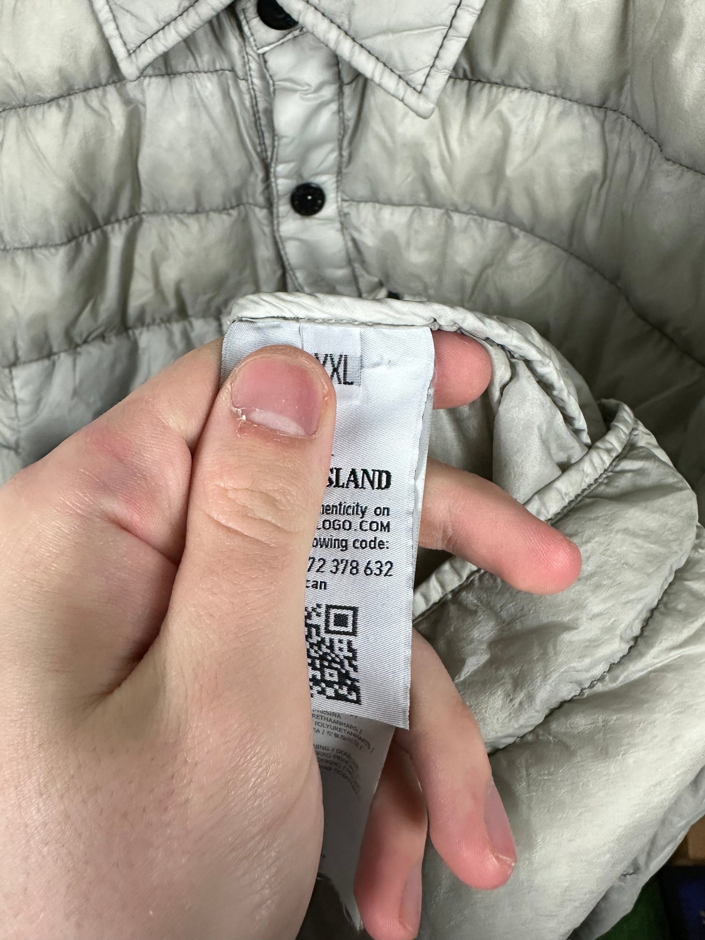 Stone Island Garment Dyed Micro Yarn Down Overshirt Size (2XL)