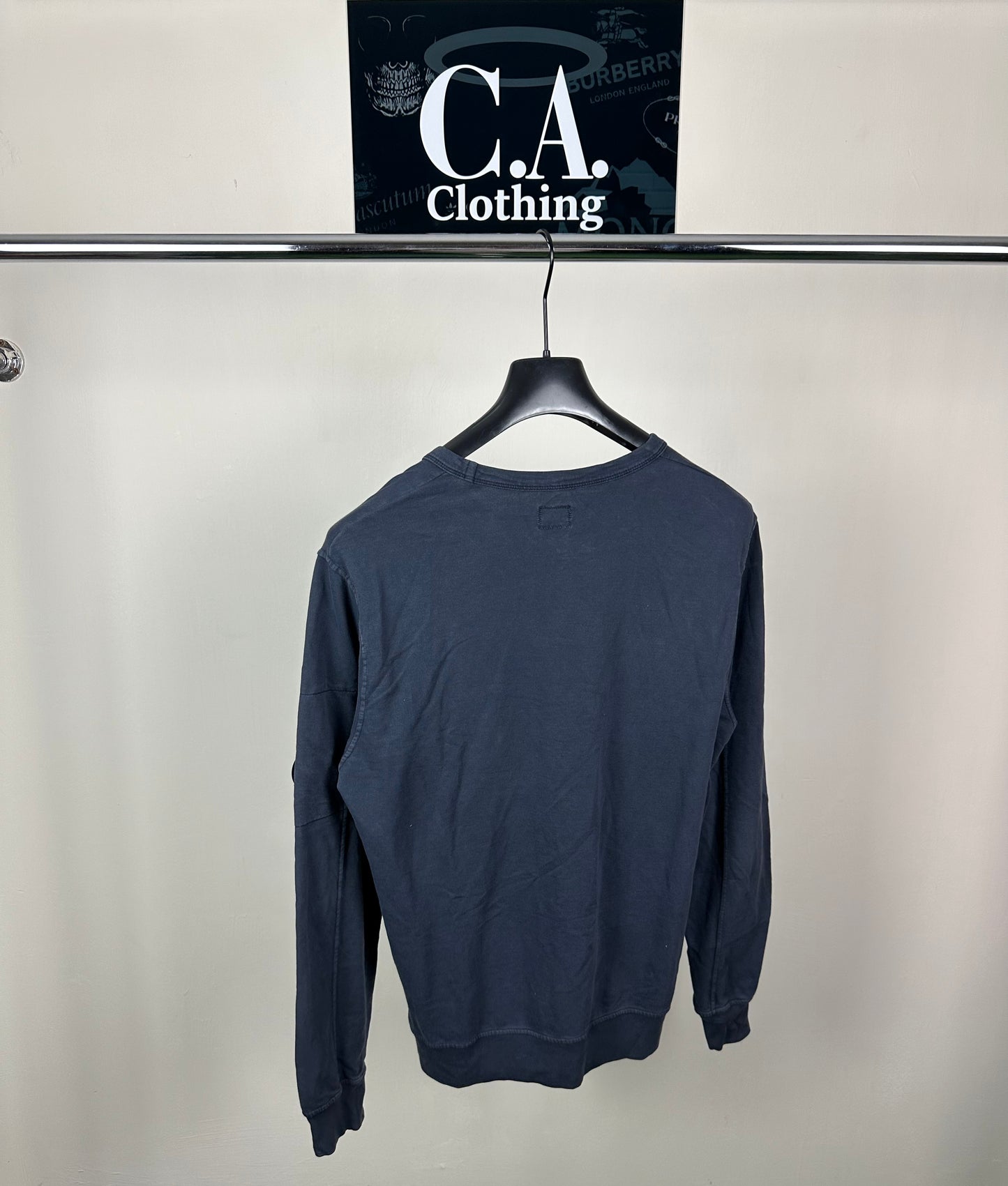 CP Company Navy Lens Jumper Size Large (L)