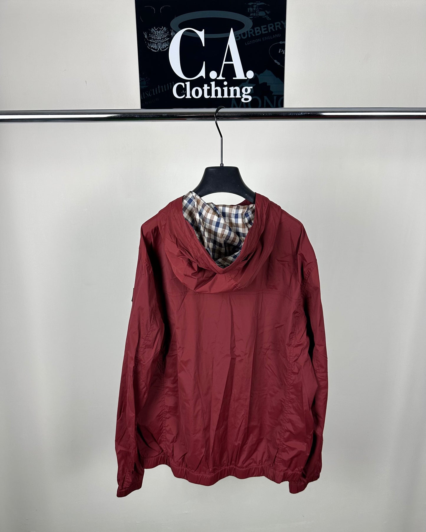 Aquascutum Dark Red Jacket Size (XL)