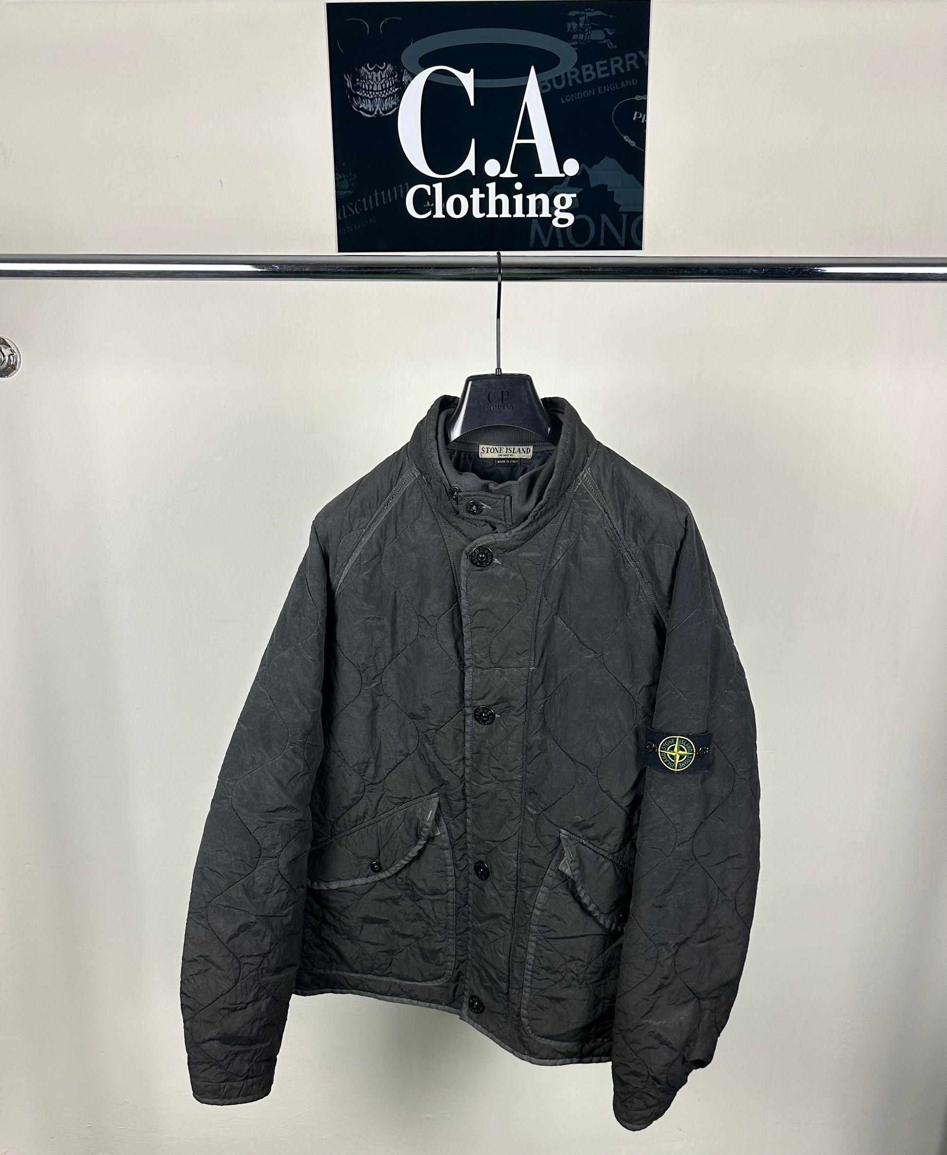 Stone island nylon hoodie shop