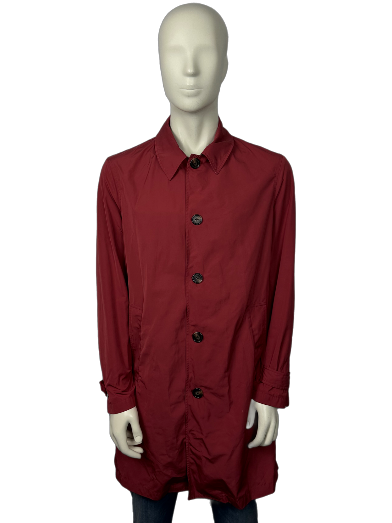 Aquascutum Checked Collar Trench Coat Size (L)