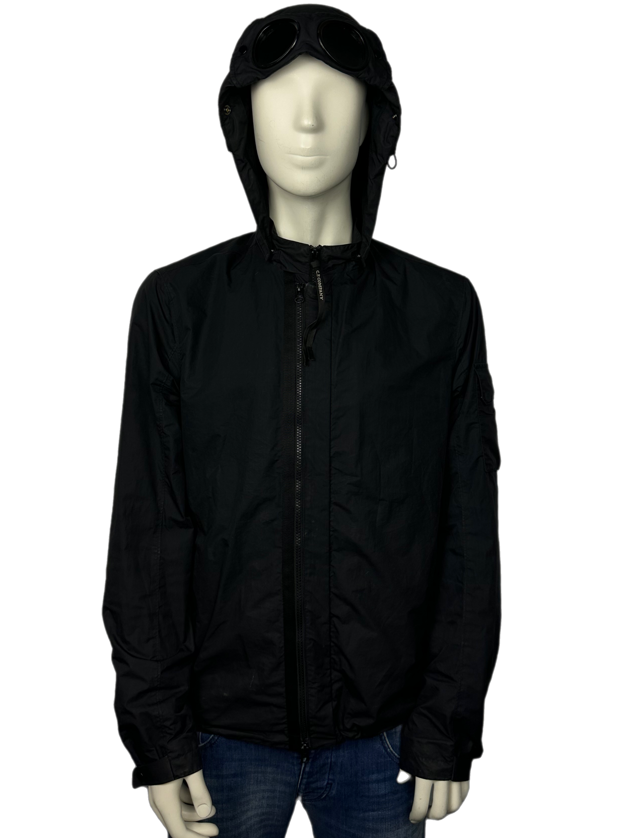 CP Company Black Micro M Goggle Jacket Size (XL)
