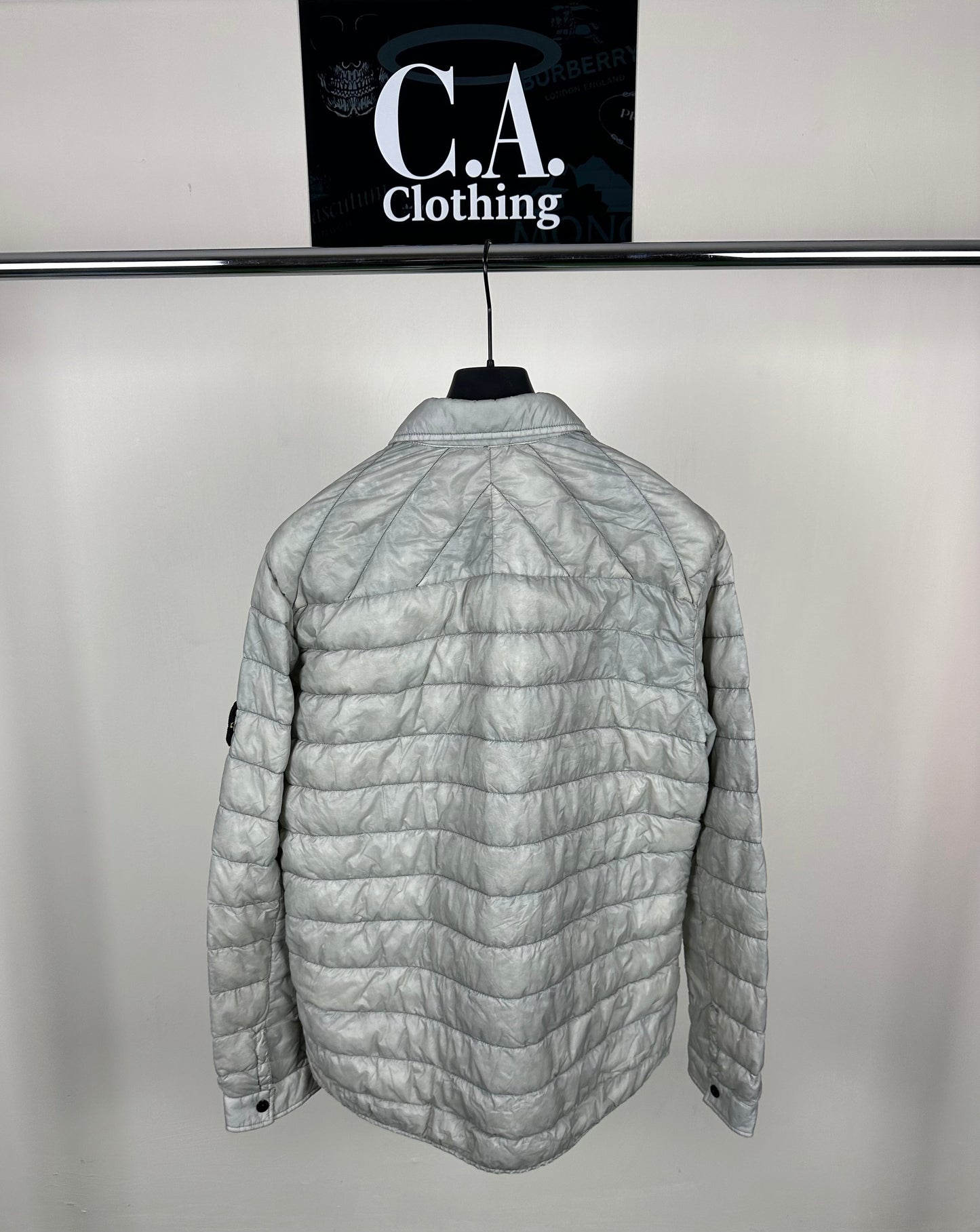 Stone Island Garment Dyed Micro Yarn Down Overshirt Size (2XL)