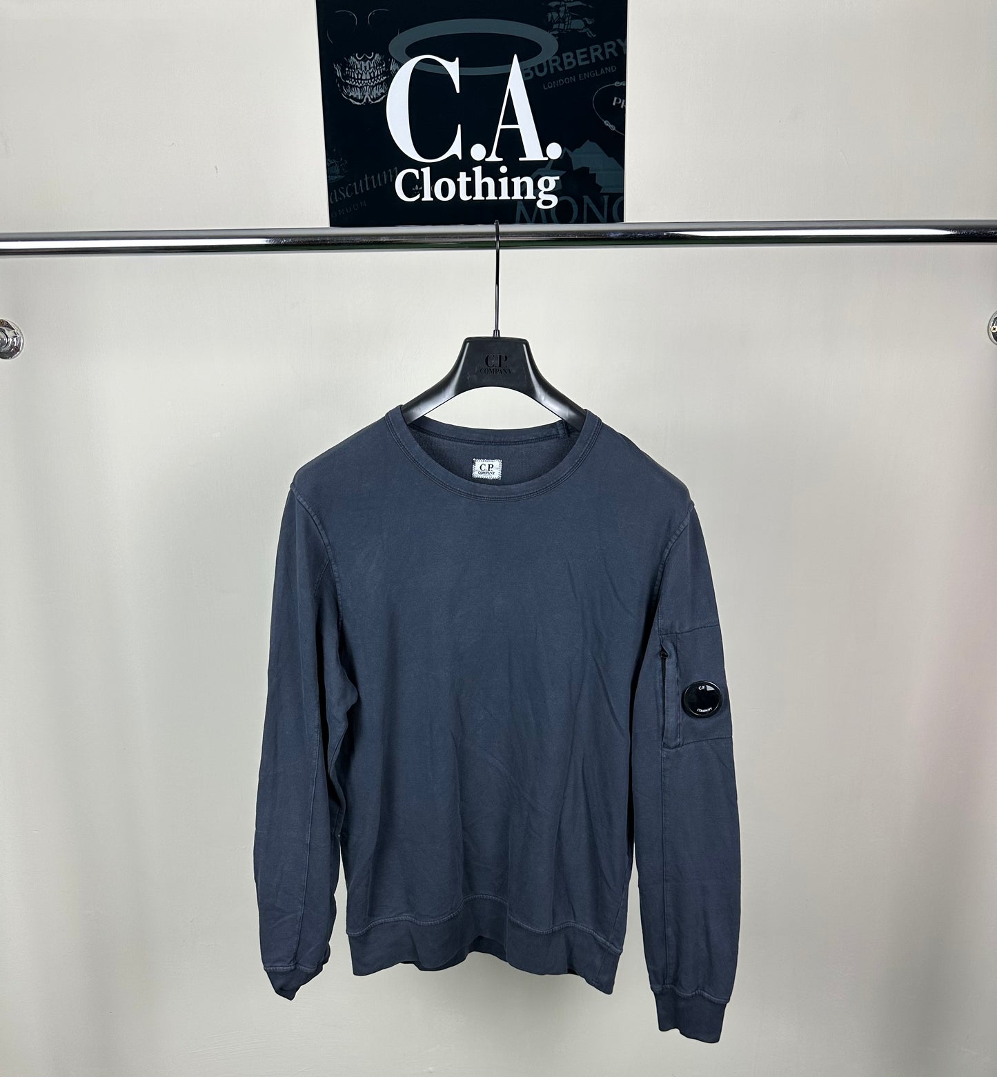 CP Company Navy Lens Jumper Size Large (L)