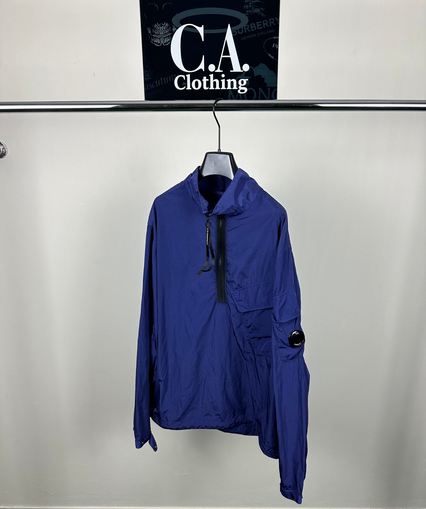 CP Company Chrome 1/4 Zip Lens Smock Size (S)