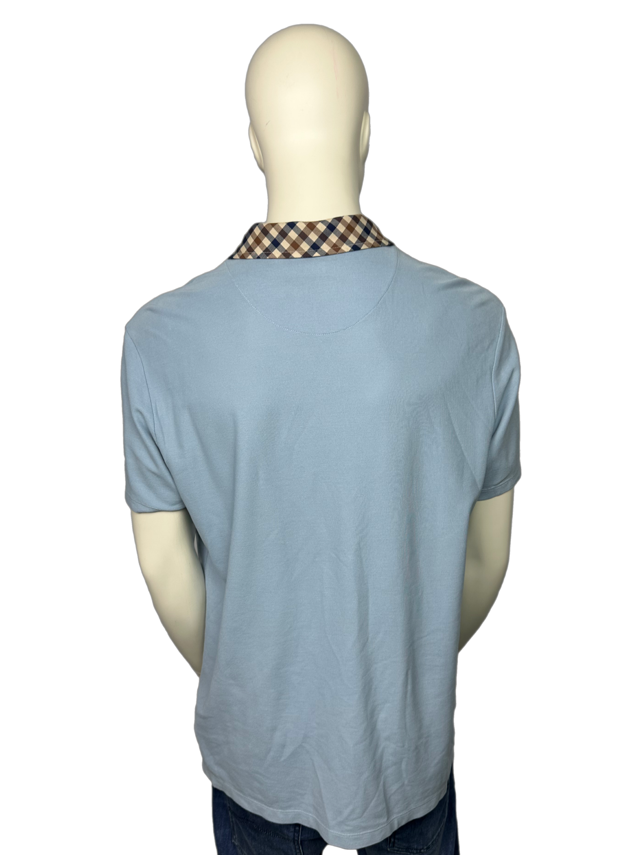 Aquascutum Blue Polo Shirt Size (2XL)