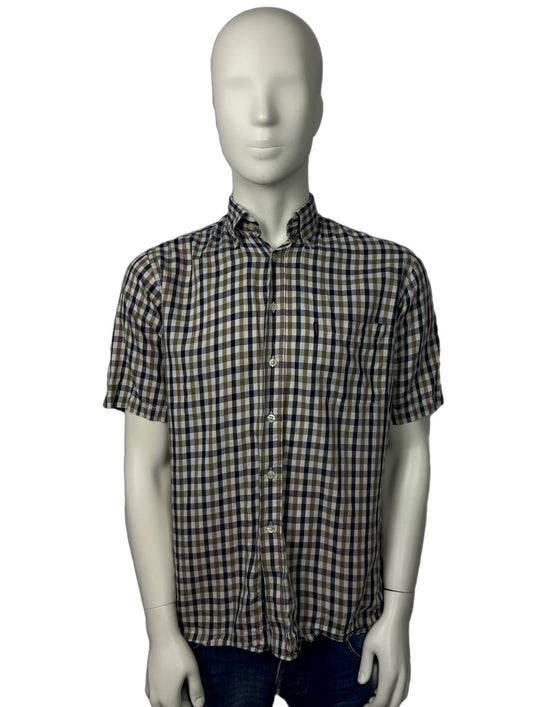 Aquascutum Full Check Shirt Size Large (L)
