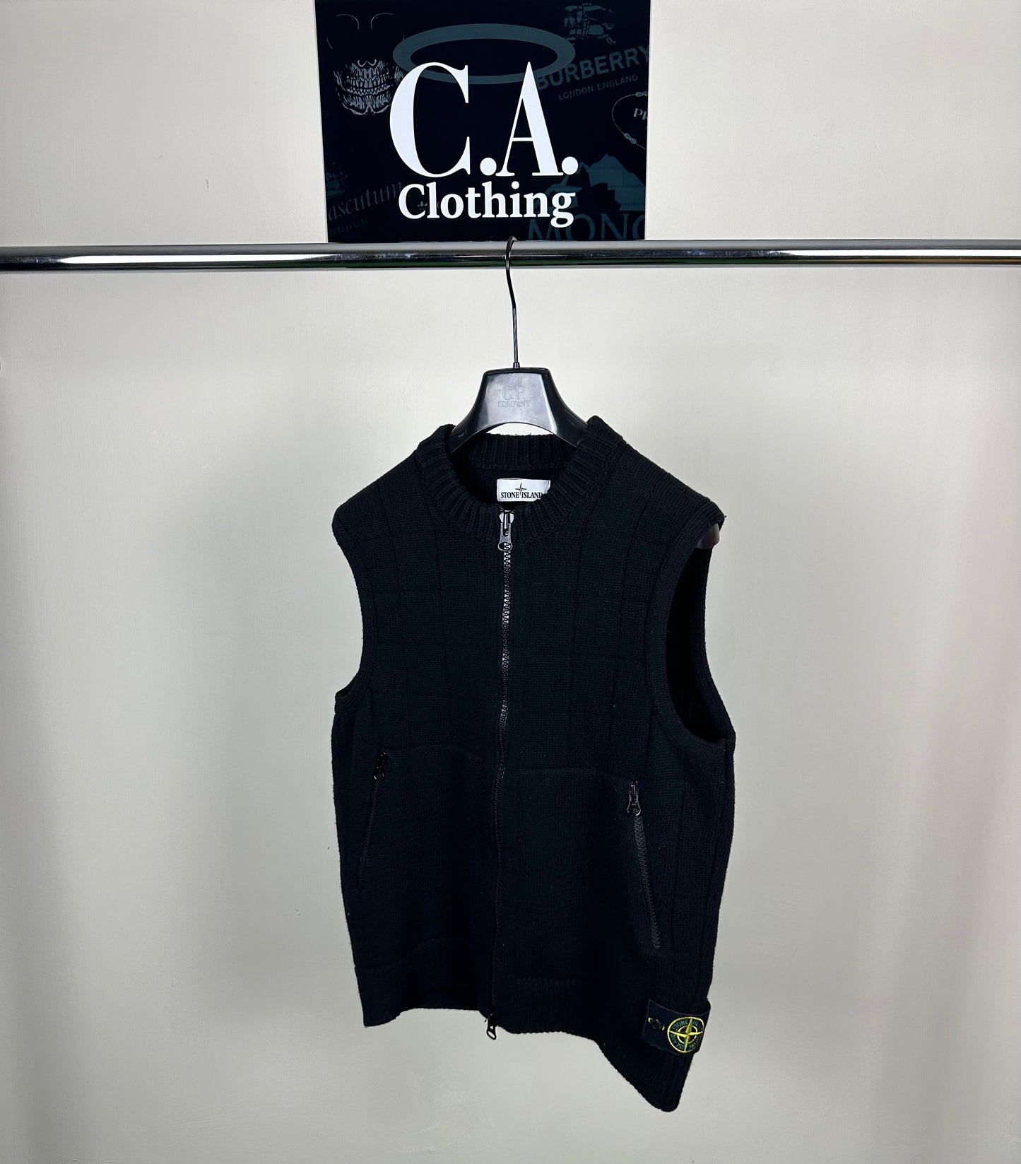 Stone Island Wool Knit Gilet size Medium (M)
