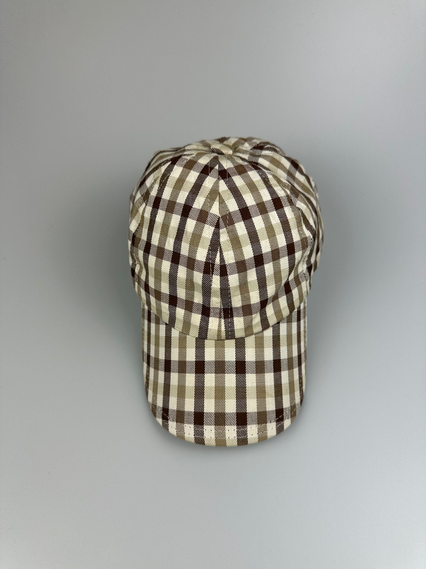 Aquascutum White Label Tan Check Cap