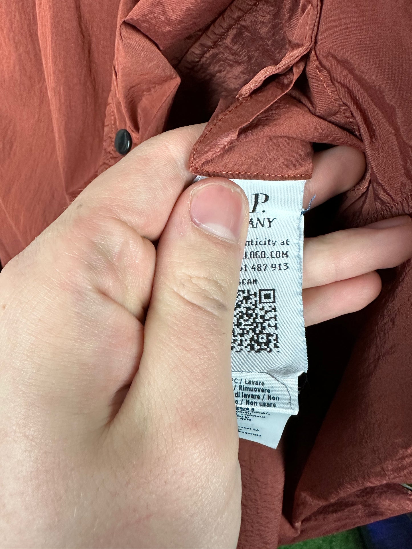 CP Company Orange Chrome Lens Overshirt Size Medium (M)