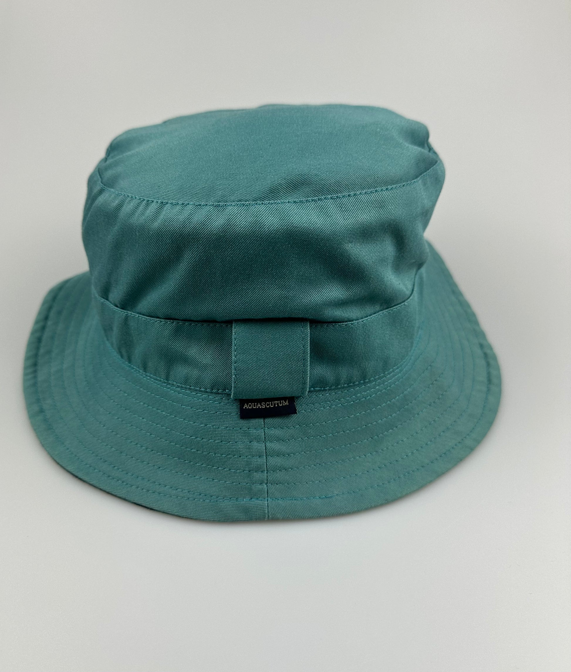 Aquascutum Blue Full Check Bucket Hat